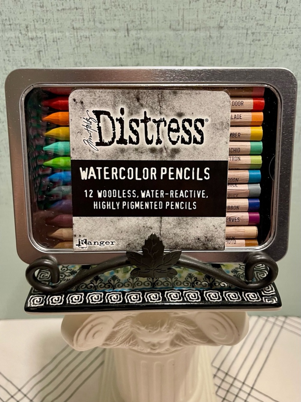 TIM HOLTZ Distress Watercolor Pencils - 12 Multicolor SET TWO - NEW IN PACKAGE